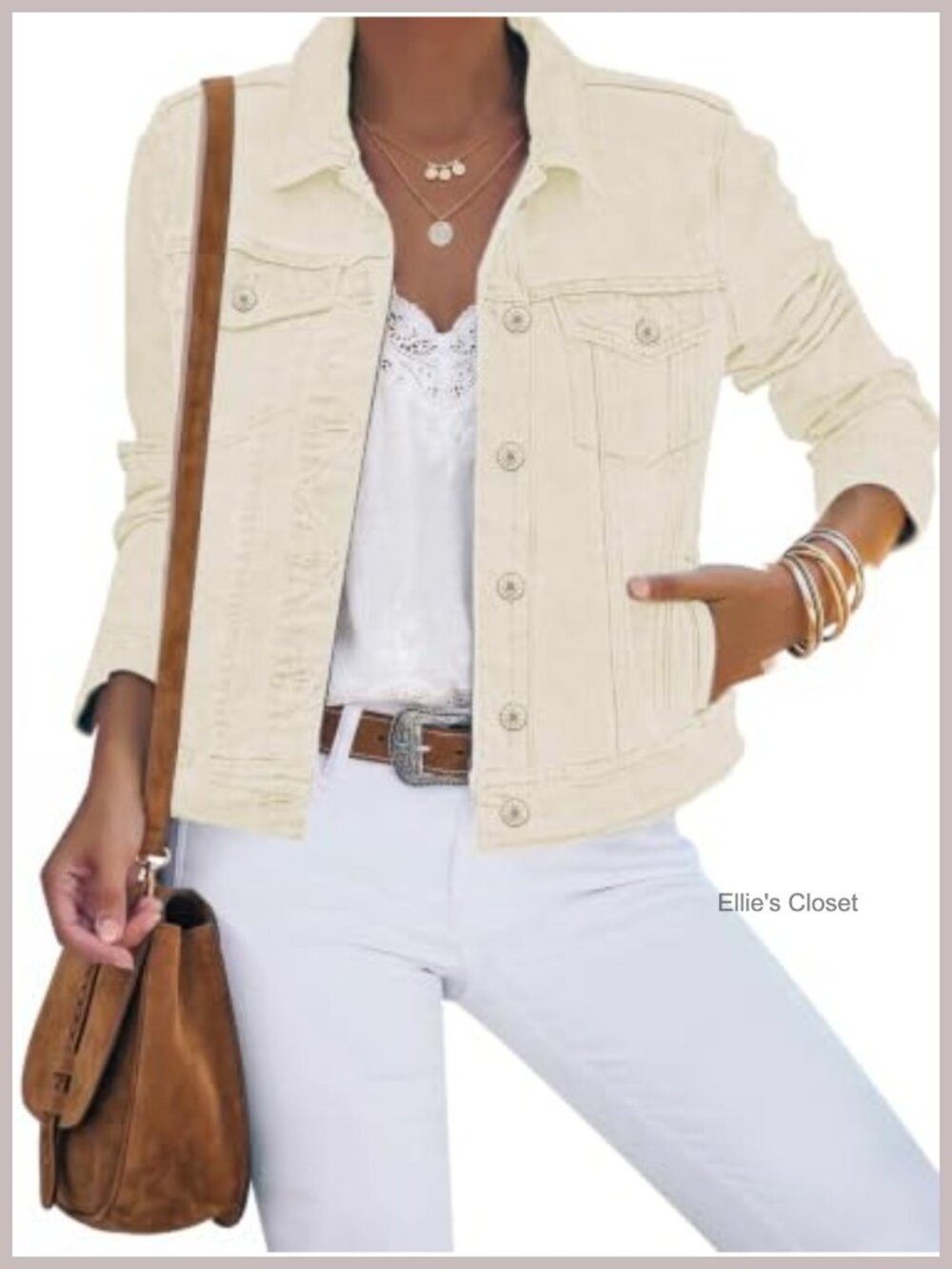 Women's Stretch Denim Jean Jacket Button Down Long Sleeve
